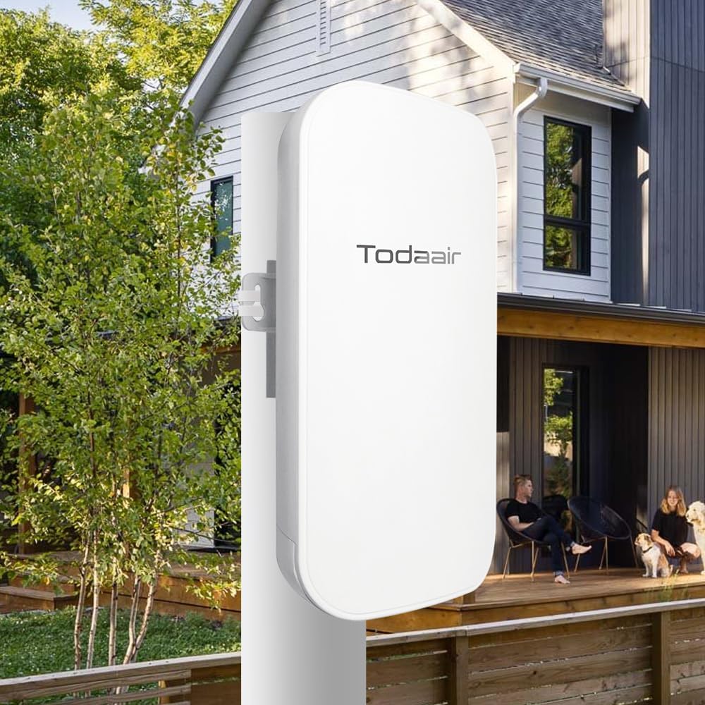 Outdoor WiFi Extender，WiFi Booster | AI Watchdog | Repeater&AP Mode｜IP65 Weatherproof | Up to 1200Mbps Dual Band WiFi Repeater