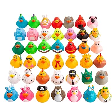 duck toys 20 pcs duck toys rubber duck cute duck bath toys soft soothing duck cartoon duck bath toys pool toys floating in bath water play toys bath toys for boys girls birthday christmas present