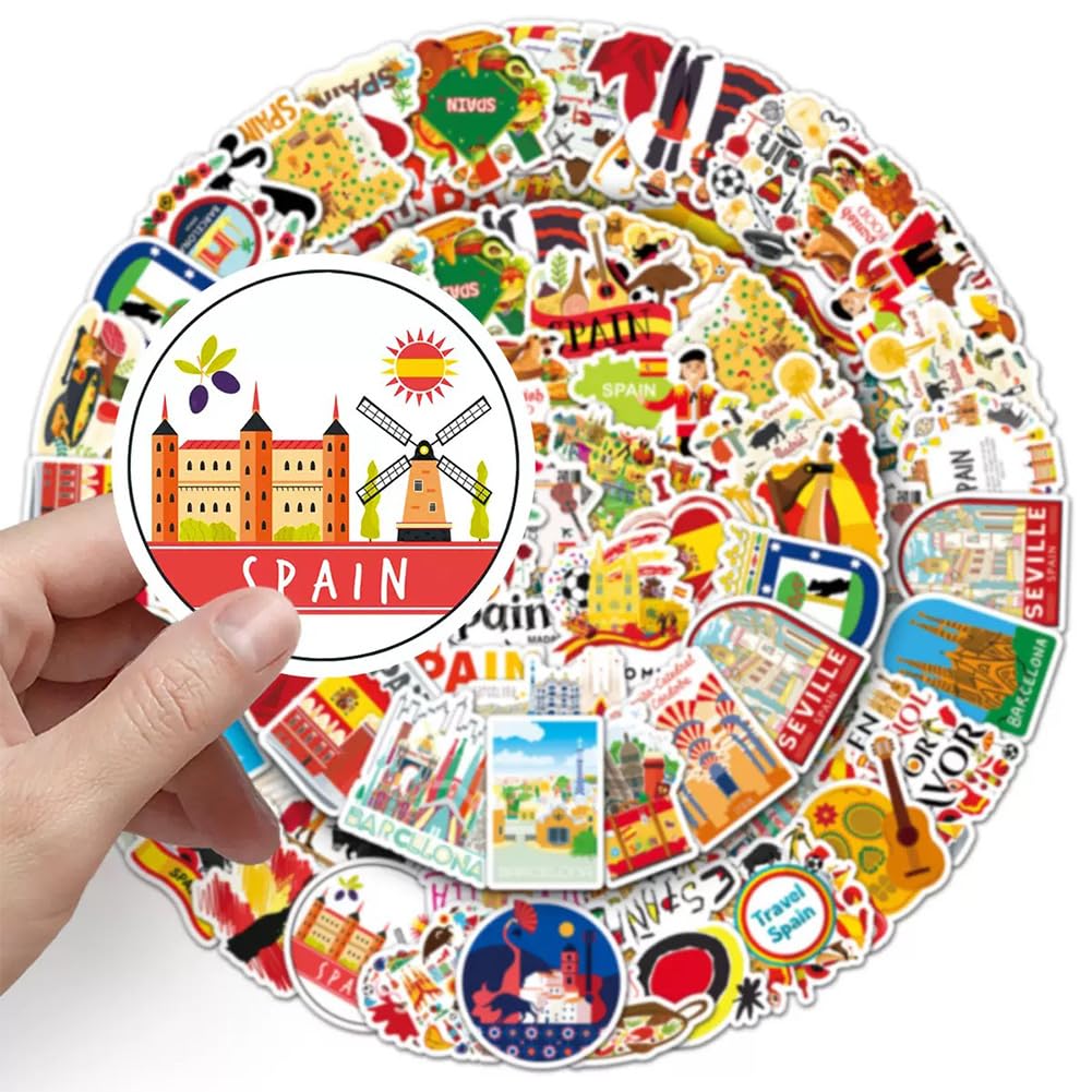 50 Duitsland Reisstickers, Vinyl Waterdicht Stickers Aufkleber voor Koffers Bagage Skateboard Gitaar Laptop