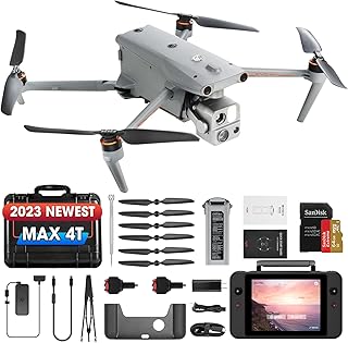 Autel Robotics EVO MAX 4N, Starlight Night-Vision Camera, 640x512 Thermal Camera, 50MP | 1/1.28" CMOS Wide Camera, Laser Rangefinder, 720° Obstacle Avoidance, 42 Mins Flight Time Autel SkyLink 3.0 ,A-Mesh 1.0, Autel SDK (Gray)