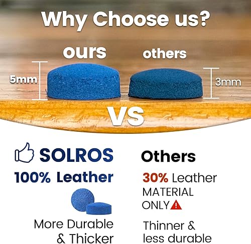 Miniatura 3 de Billiard Pool Cue Tips - Pool Cue Stick Tips Replacement Repair Kit Billiard Cue Tips with Storage Box for Pool Table Cues Stick Tips Head and