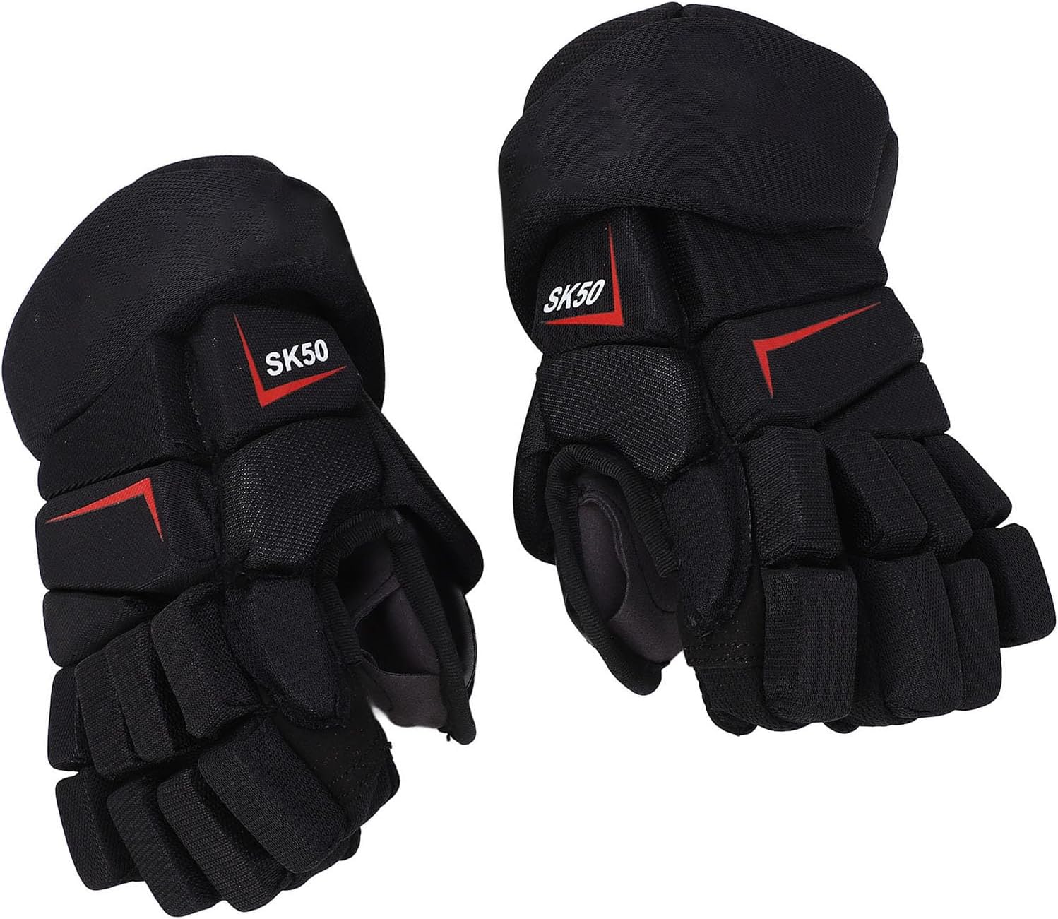 ZJchao Hockey Gloves for Ice Hockey & Lacrosse, Protective Finger Padded Gloves for Players, Lightweight Durable Hockey Gear, 11inch Sports Gloves for Men Women