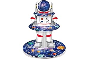 Zopeal Space Astronaut Cupcake Stand: Cosmic Birthday Party Decorations