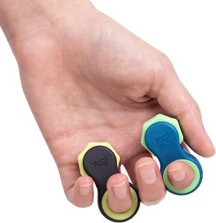 Yogi Fidget Toy for Adults & Kids, Stress Relief Spinner, 5 Silicone Rings | Quiet sensory fidget, silent at work, school & travel, focus & ADHD support, anxiety & stress relief toy, desk fidget, autism