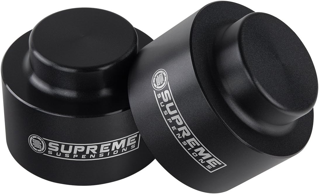 Supreme Suspensions - 2.5" Front + 1" Rear Lift Kit for 2002-2009 Chevrolet TrailBlazer/GMC Envoy - Front Steel Strut Spacers and Rear T6 Billet Aluminum Spring Spacers Kit