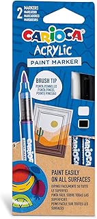 Carioca Akrilik Paint Marker Su Bazli Fırça Uçlu 2'Li