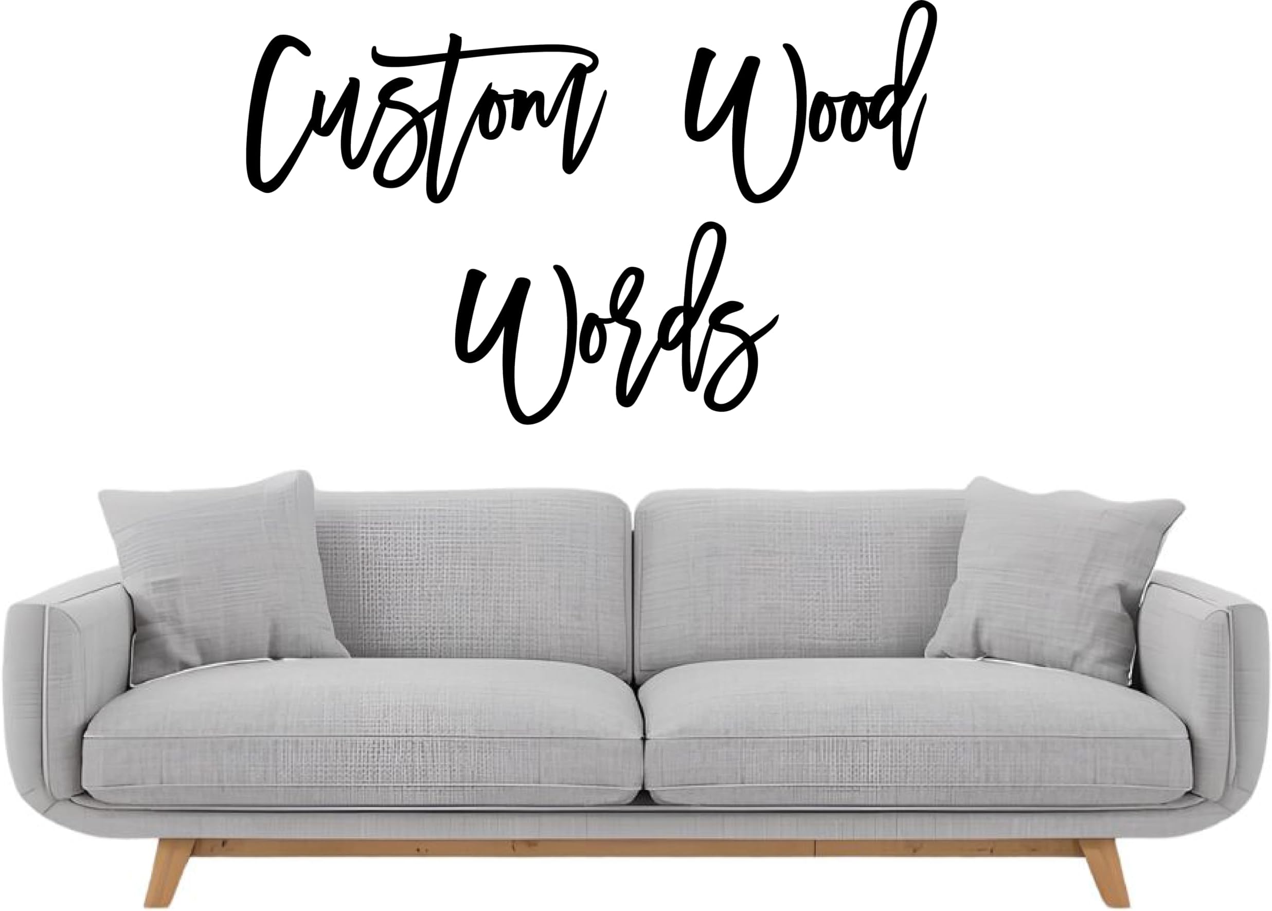 Custom Cursive Wood Word Sign – Personalized Maple Wall Décor for Nursery, Home, or Events