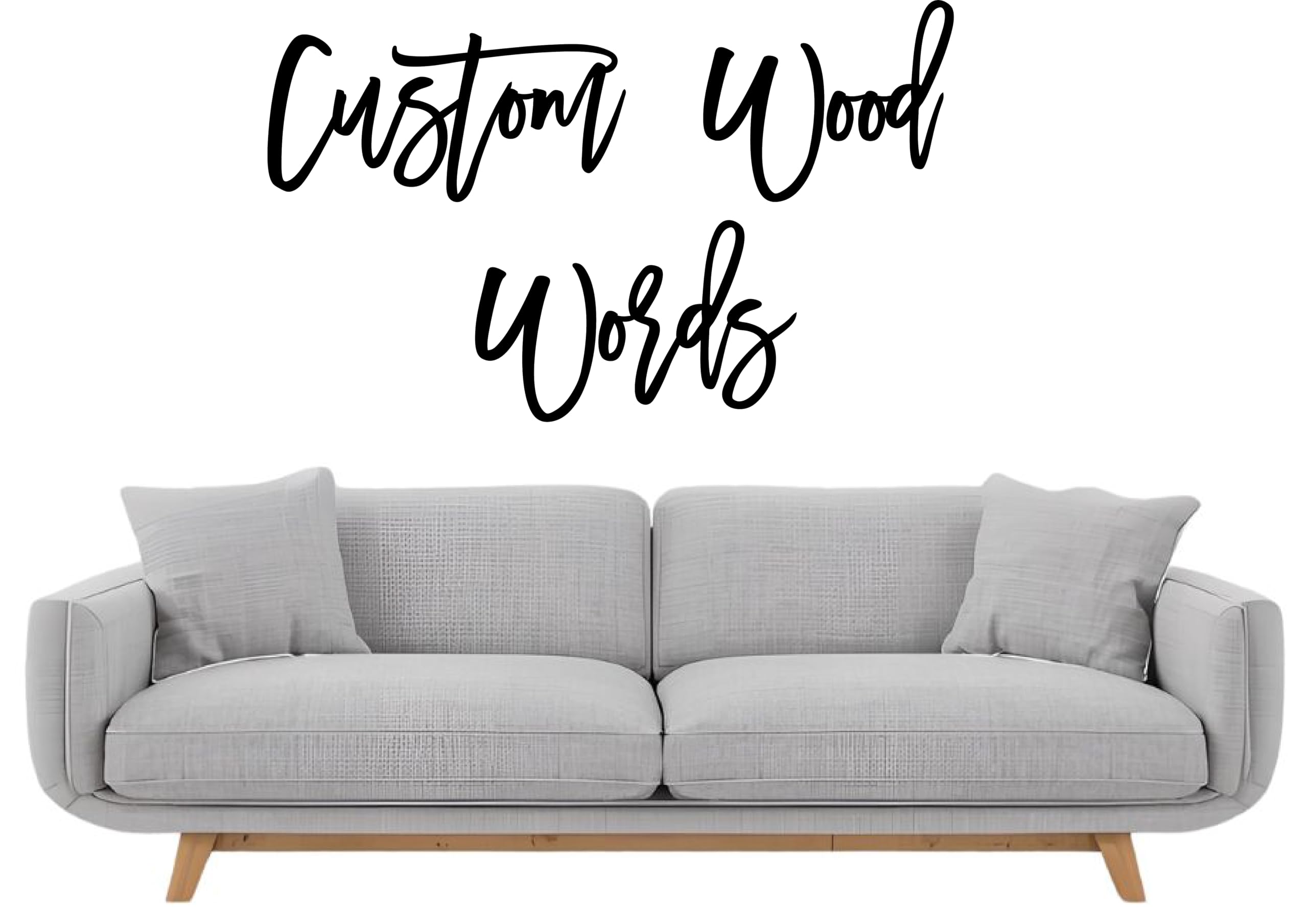 Custom Cursive Wood Word Sign – Personalized Maple Wall Décor for Nursery, Home, or Events