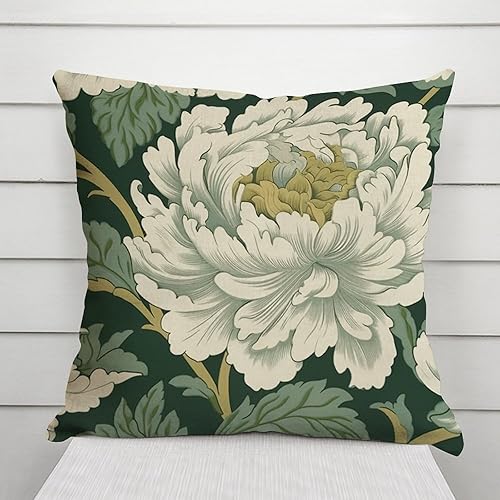 Vista 112 de ArogGeld Chinoiserie - Fundas de almohada escénicas asiáticas, estilo asiático, funda de almohada azul y verde Kelly, funda de cojín para decoración