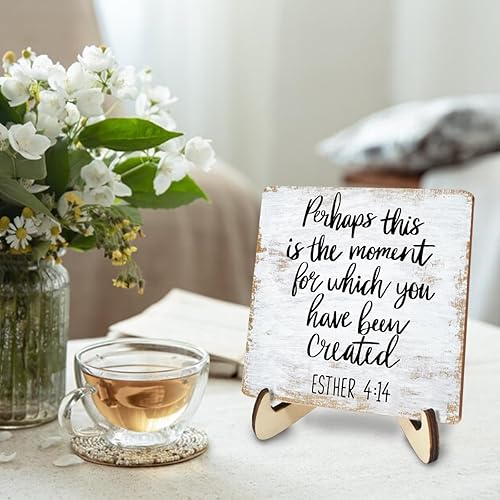 Miniatura 3 de Letrero de madera motivacional para decoración de escritorio rústico, decoración de oficina para el hogar, granja, oficina, mesa de trabajo,