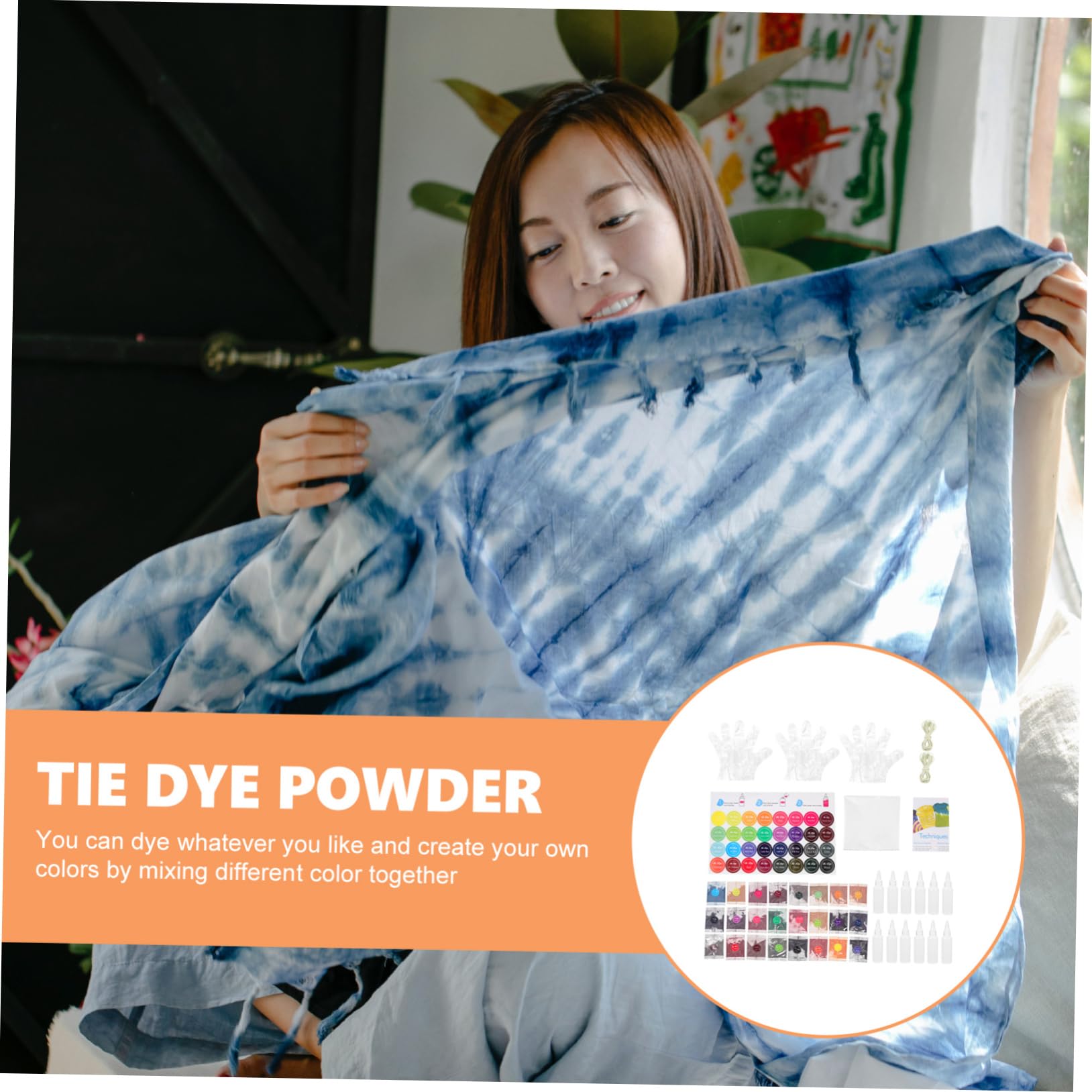 SEWACC 1juego De Para Teñido Tie Dye y Manualidades Adultos Kit De Teñido Para Ropa y Accesorios