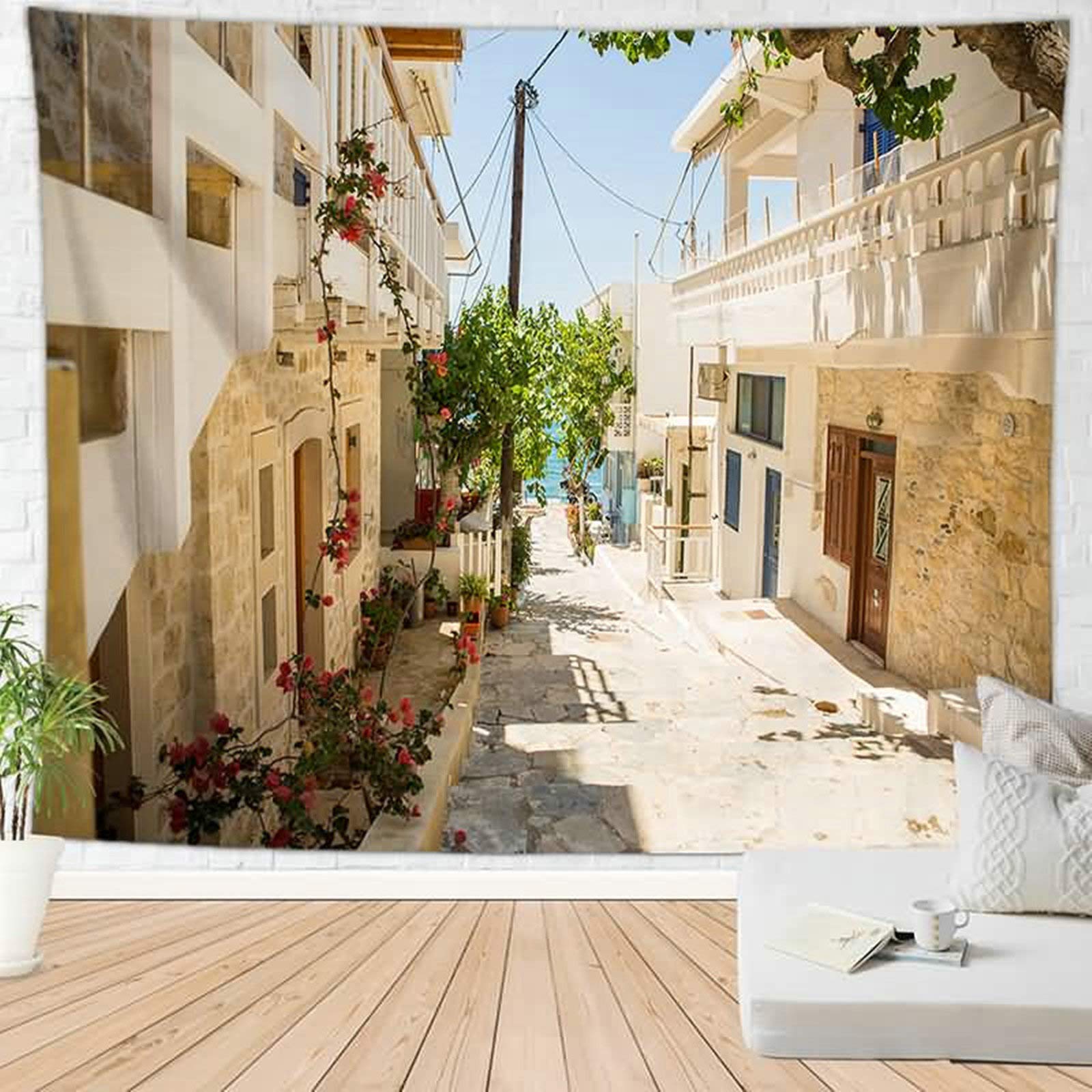 Tapices para dormitorio con paisaje europeo de 150x230 cm para dar vida a paredes juveniles
