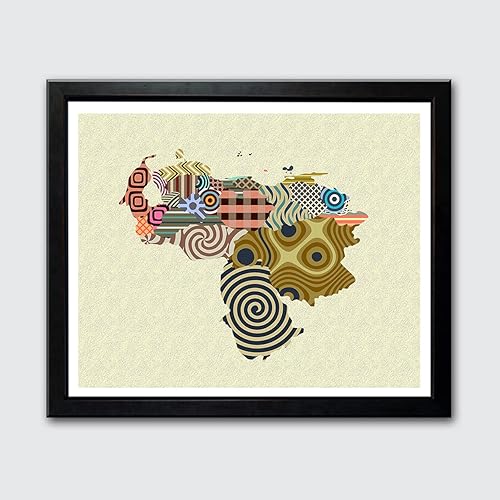 Miniatura 7 de Venezuela Map Wall Poster Canvas Print Home Décor Painting Unframed