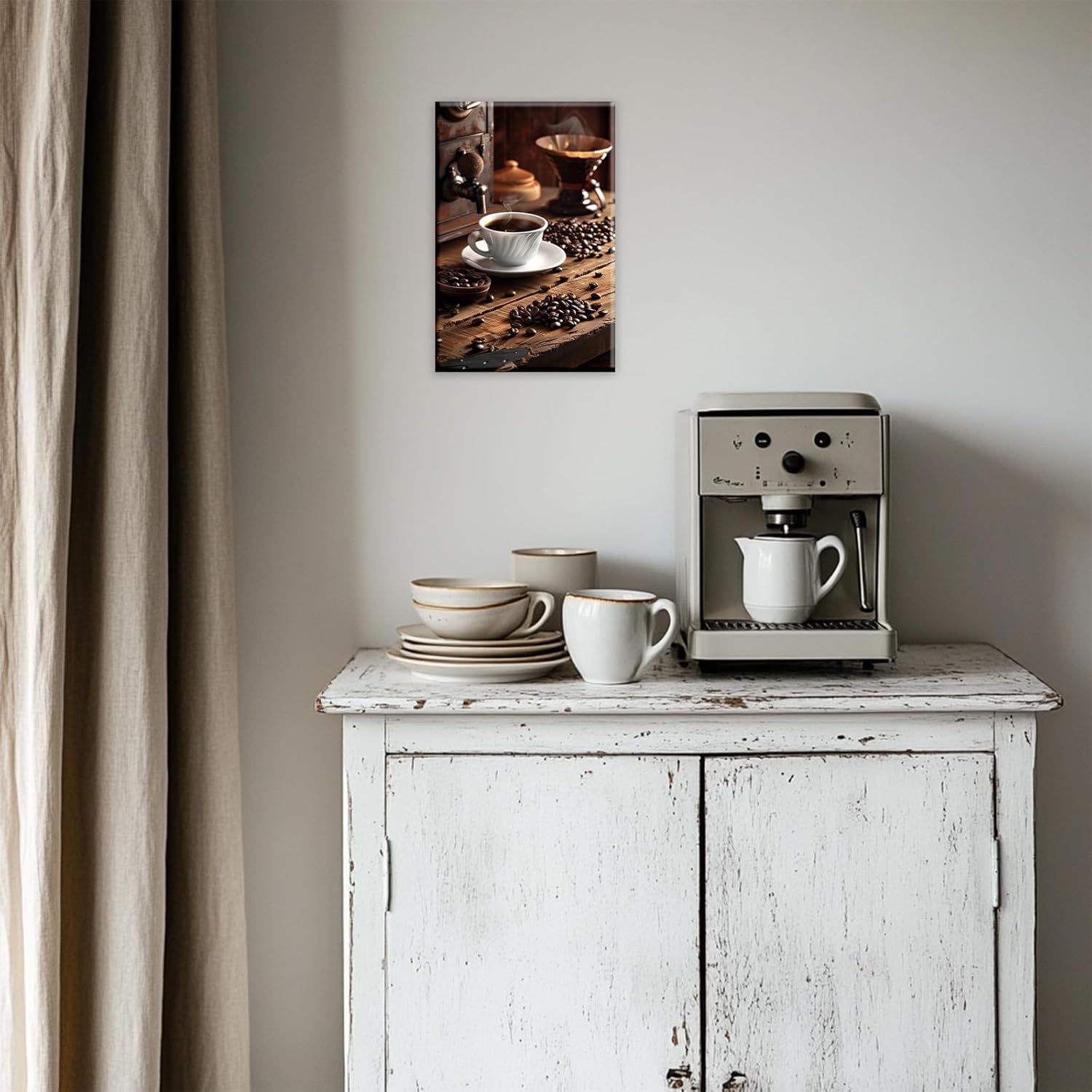 Kitchen Decor Coffee And Bean Picture Wall Art Print For Living Room Kitchen Bar Decor(Artwork-2,12"x18") - Image 2