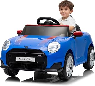 12V Ride on Car for Kids with Remote Control - Licensed BMW Electric Car with Music and Led Light -Battery Powered Ride on Toy for Kids - Gift for Your Dears