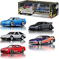Hot Wheels Premium Fast & Furious Tokyo Drift 5-Pack: 1:64 Die-Cast Nissan Silvia S15, Skyline GT-R R33 & More in Collector's Box