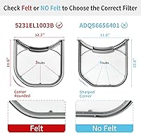 Vista 5 de Upgraded 5231EL1003B Dryer Lint Filter Compatible with LG Kenmore Dryer Vent Lint Screen Replace AP4440606 PS3527578