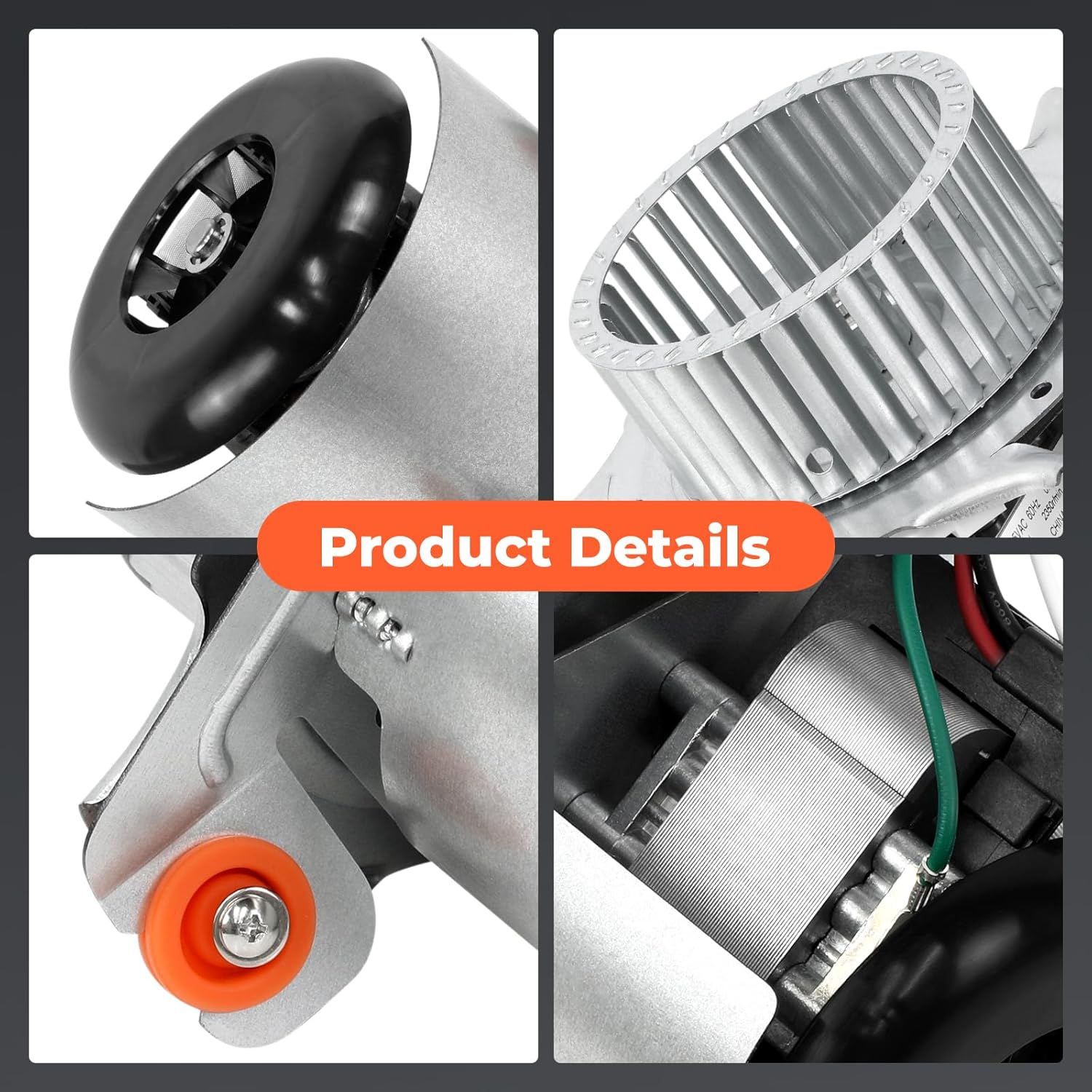 326628-762 Furnace Draft Inducer Motor Compatible with Carrier,Fit for Bryant,Fit for Payne Furnace Blower Venter Motor 115 60Hz;2000-3000RPM #O-EM:99080596 HC21ZE126A