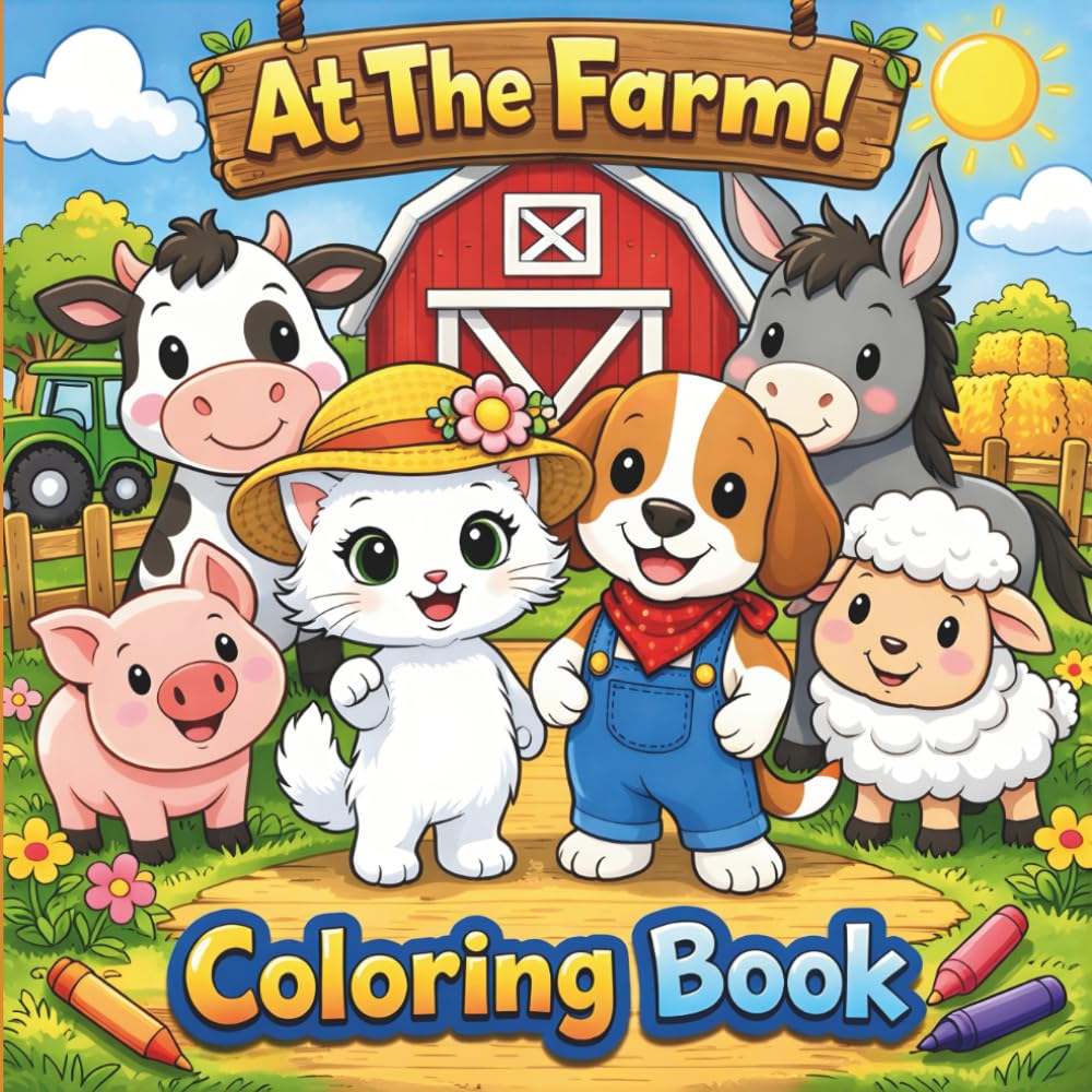 At The Farm; Coloring Adventure