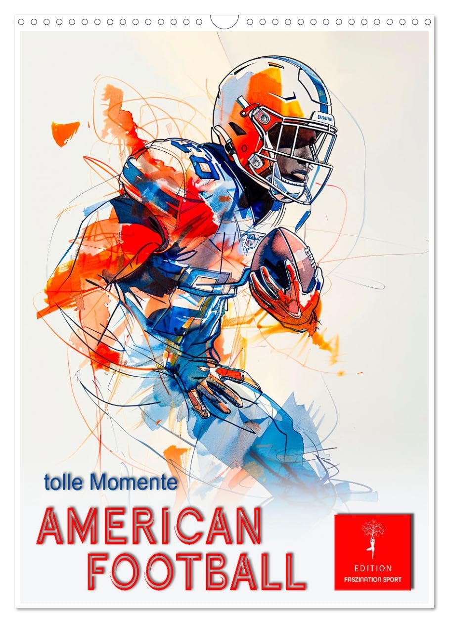 American Football - tolle Momente UK-Version (Wall Calendar 2026 DIN A3 Portrait), CALVENDO 12 Month Wall Calendar — image 1