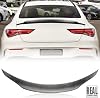 AeroBon Real Carbon Fiber Trunk Spoiler Wing Compatible with 2020-23 Mercedes CLA-Class C118 Sedan