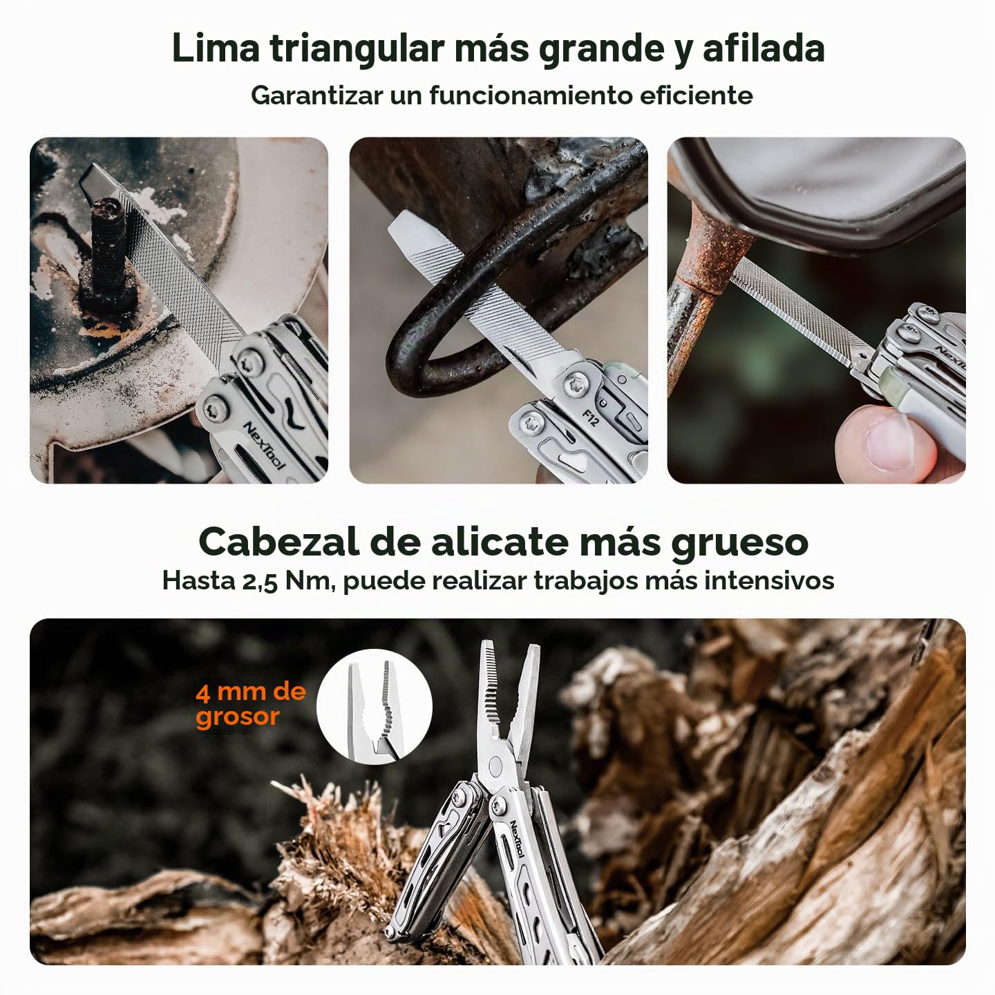 NexTool Multitool, F12 Mini Flagship 13 en 1 Multitool Tool für Schlüsselanhänger mit Zackenschere,Feile,Sicherheitsverriegelung,Upgrade 80CrMoV14 Stahl für ED,Outdoor & DIY,Geschenk für Männer
