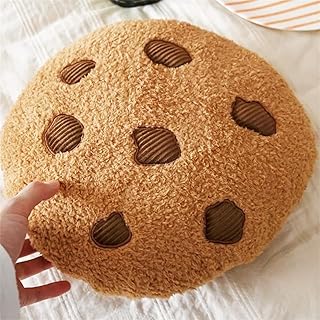 Herfair Keks Dekokissen Lustige Plüschkissen Dekokissen Couchkissen Rundkissen Weich Kissen Boden Sofa Schlafzimmer Geschenk-Idee