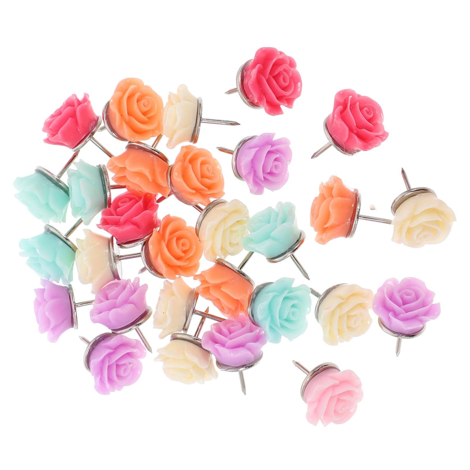 Operitacx 150stücke Dekorative Blumen-pinnnadeln Süße Pushpins Für Korktafel Vielseitige Daumenstöpsel Farben Für Bulletin Boards Und Karten