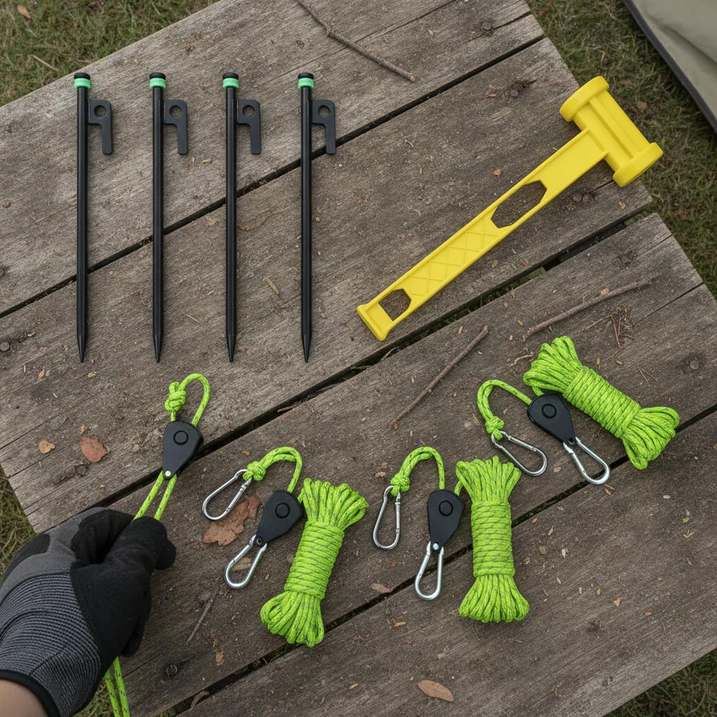 Kit Cuerda Tienda Polea 4 mm