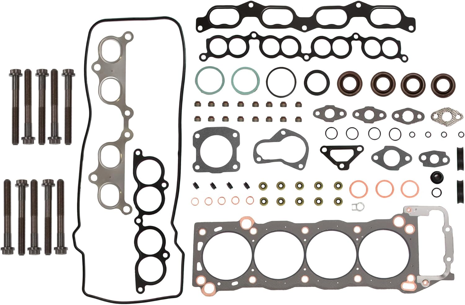 DG-8614914962 Head Gasket Set Head Bolts Compatible With/Replacement For 95-04 Toyota Tacoma 2.4 2.7L T100 4Runner DOHC 3RZFE