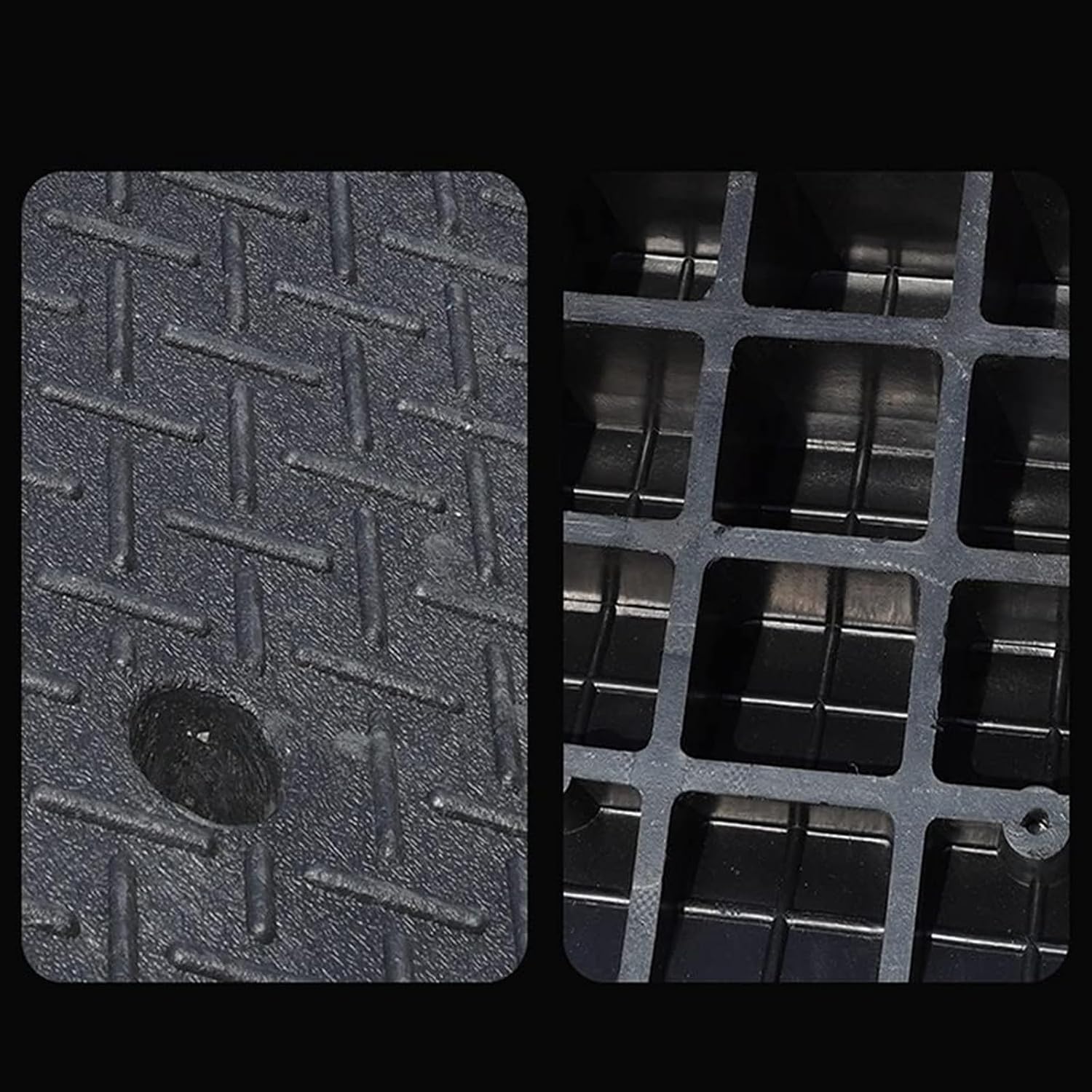 Ramps Threshold Ramp, PVC Kerb Ramps, Fixed Step Uphill Pad Threshold Ramp Portable Non-Slip Withstand Voltage Climbing Mat for Home, Steps, Stairs, Doorways, Scooter
