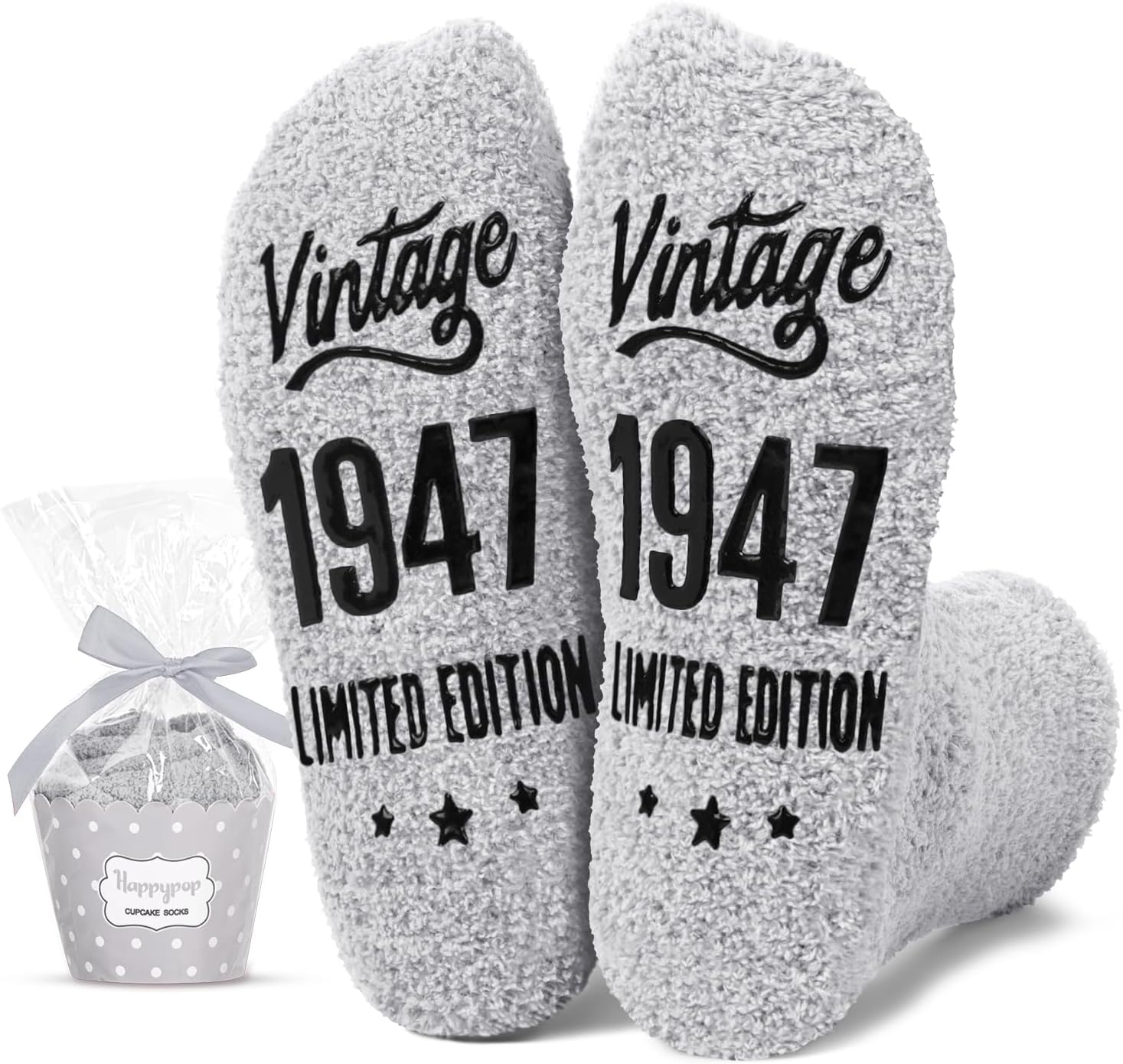 HAPPYPOP Birthday Gift Ideas for Men - Socks for Elderly Men, 1950 Gifts for 74 75 Year Olds