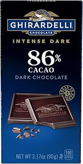 Ghirardelli Intense Dark 86% Cacao Chocolate Bar 3.17oz - Bold Extra Dark with Cherry & Plum Notes