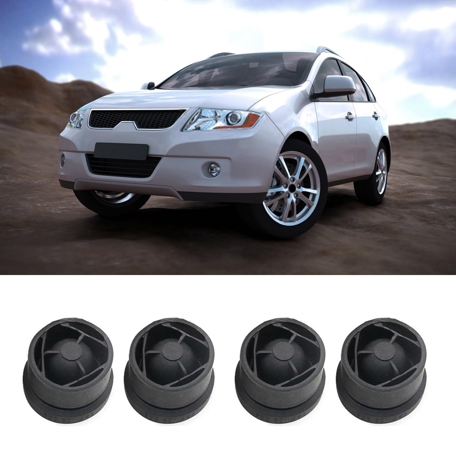 Rebellious 4PCS Gomma Coperture Motore Ammortizzanti Coperture Ammortizzatori Per Sostituzione Senza Difficile E Migliora La Longevità Del Cappuccio