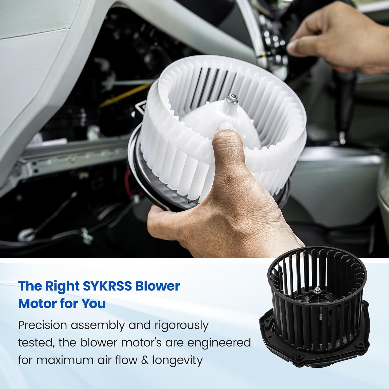 HVAC Blower Motor 700100 Compatible with Chevy C2500 C3500 K2500 K3500 Tahoe, Compatible with GMC K1500 K2500 K3500 Yukon, PM149 52498884 19131213 35282 A/C Blower Motor Assembly