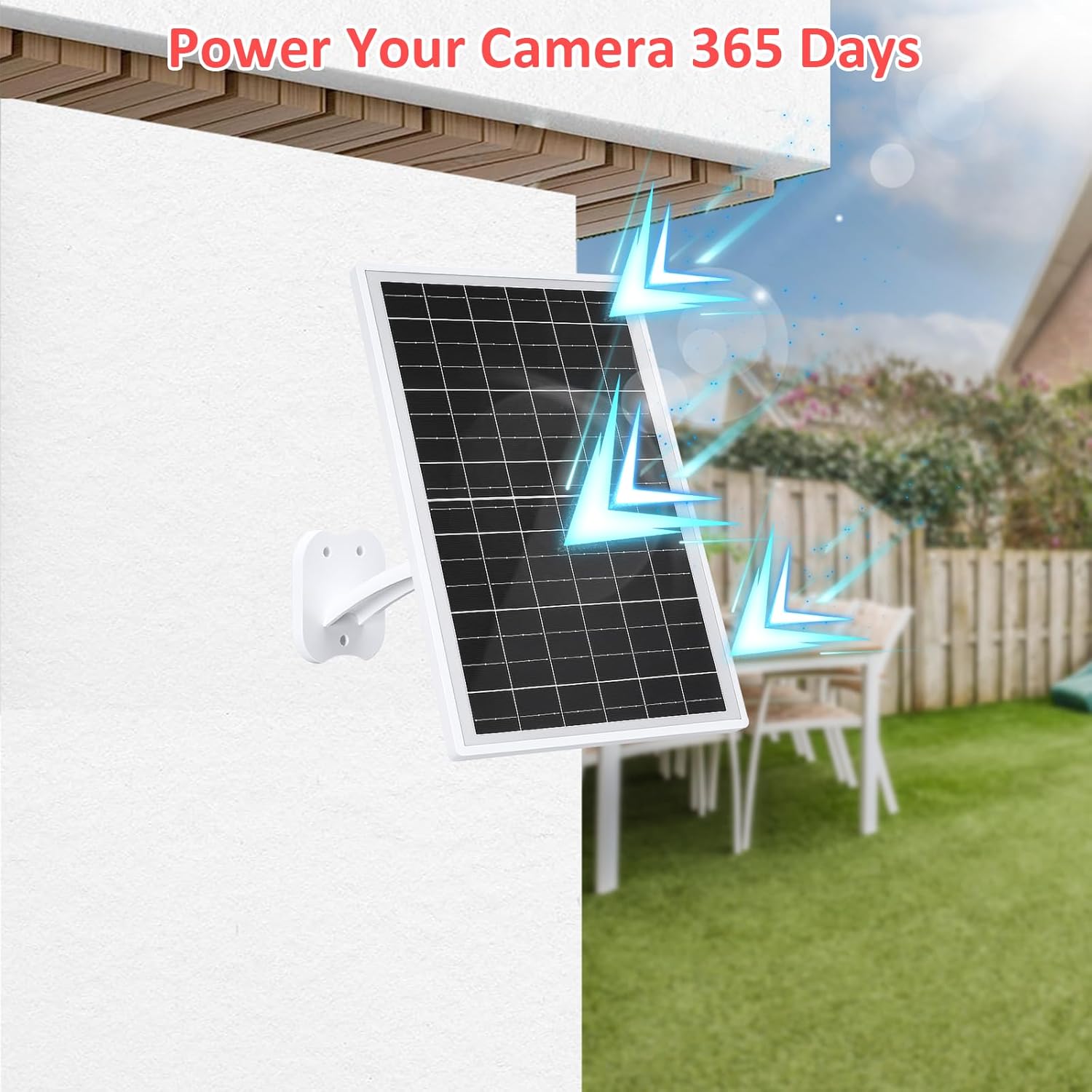 Zivif Solar Panel for Eufy Camera, 13W Solar Charger Compatible with Eufycam 3/3C/2/2 Pro/2C/2C Pro/E/E20/E40/L20/L40, with USB-C Port, Micro USB Adapter, Waterproof Rubber Plug & 10FT Charging Cable