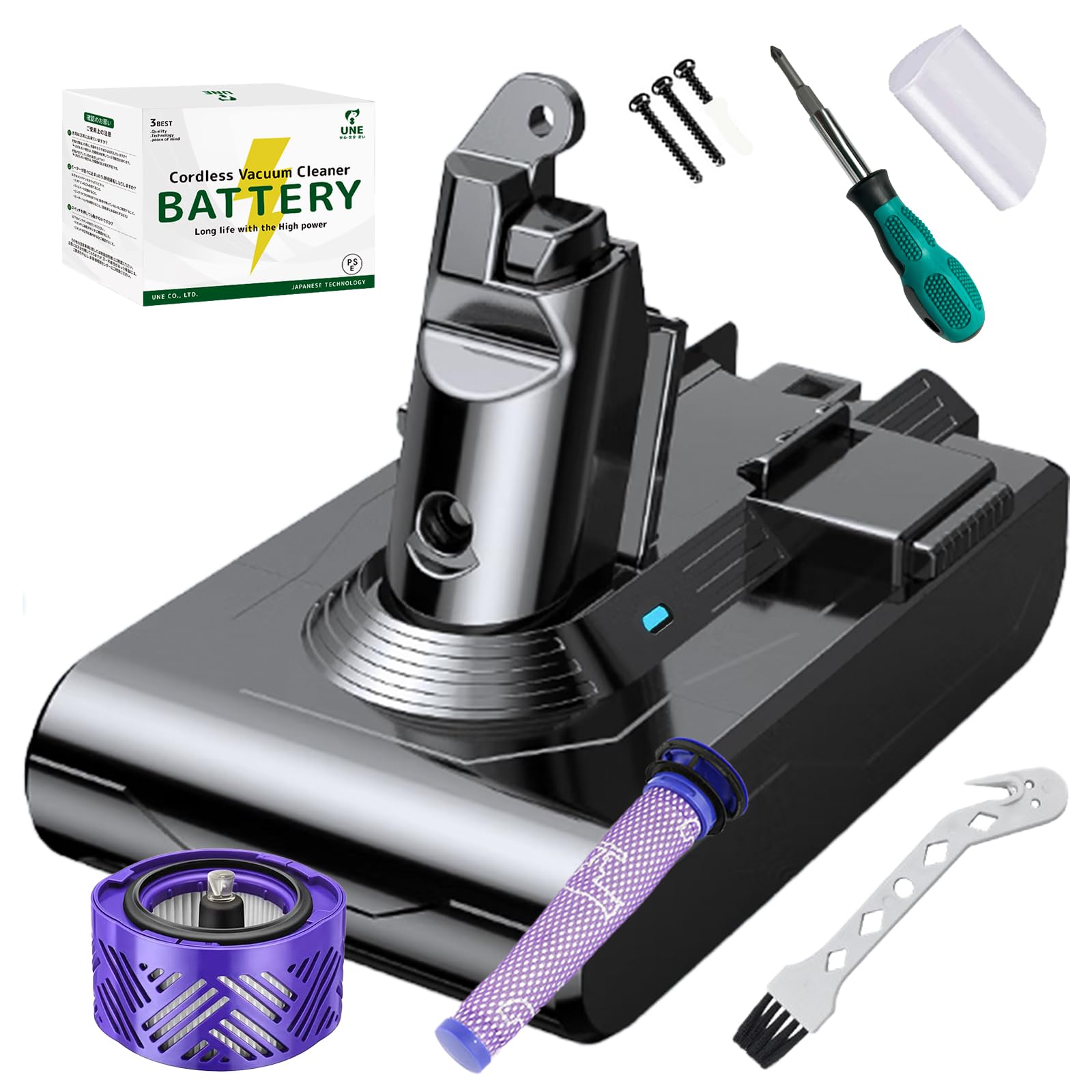 Amazon.co.jp: 【ワンタッチ式】ダイソン v6 バッテリー ボタン着脱