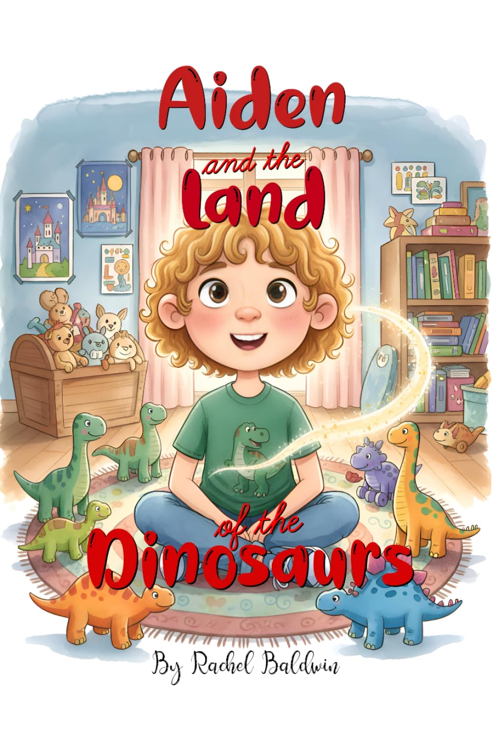 Aiden and the Land of the Dinosaurs: A Children's Picture Book About Imagination, Friendship, and Magical Adventures