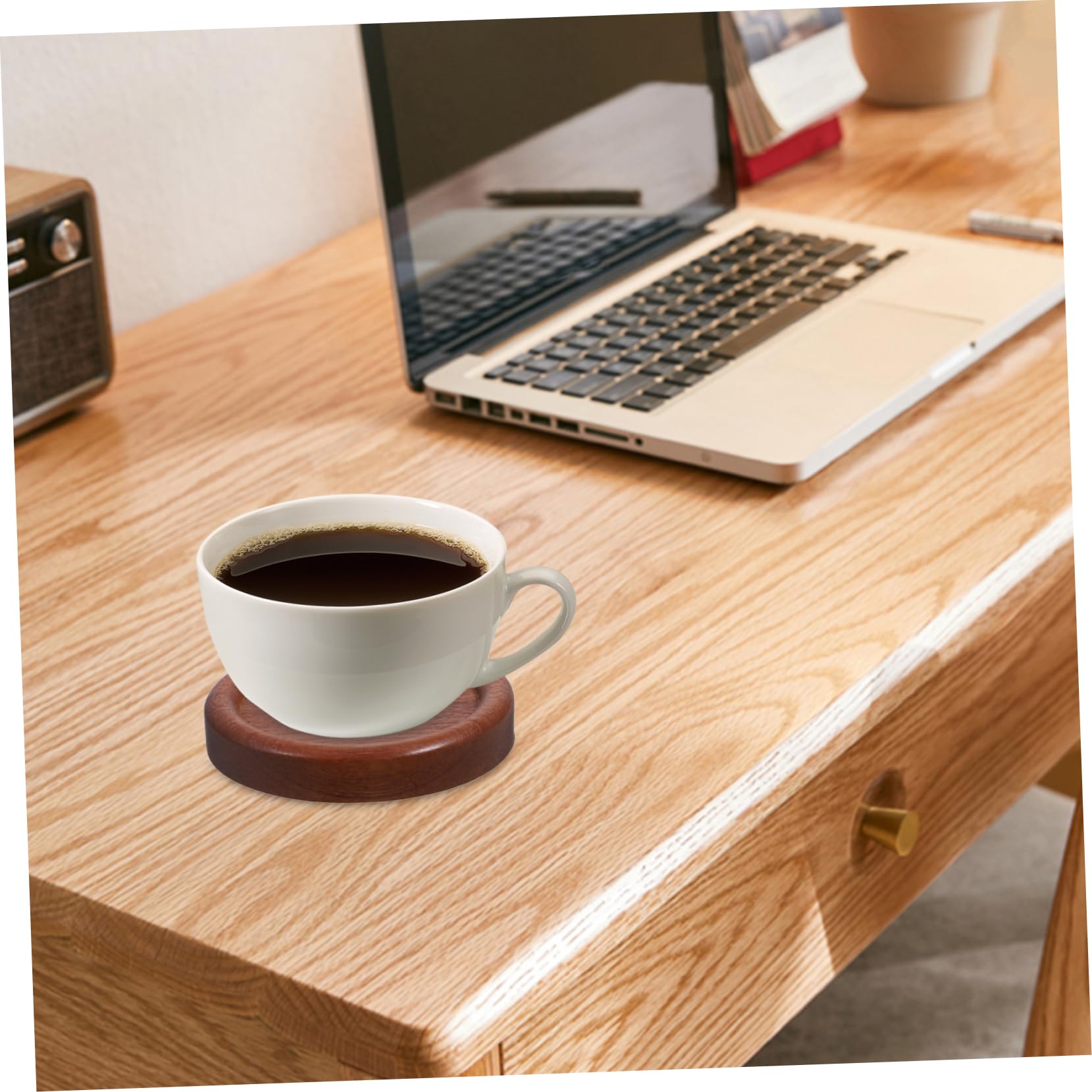 20 Stück Massivholz Retro Untersetzer Untersetzer Für Tisch Tassenuntersetzer Tassenuntersetzer Für Die Küche Untersetzer Für Couchtisch Runde Holzuntersetzer
