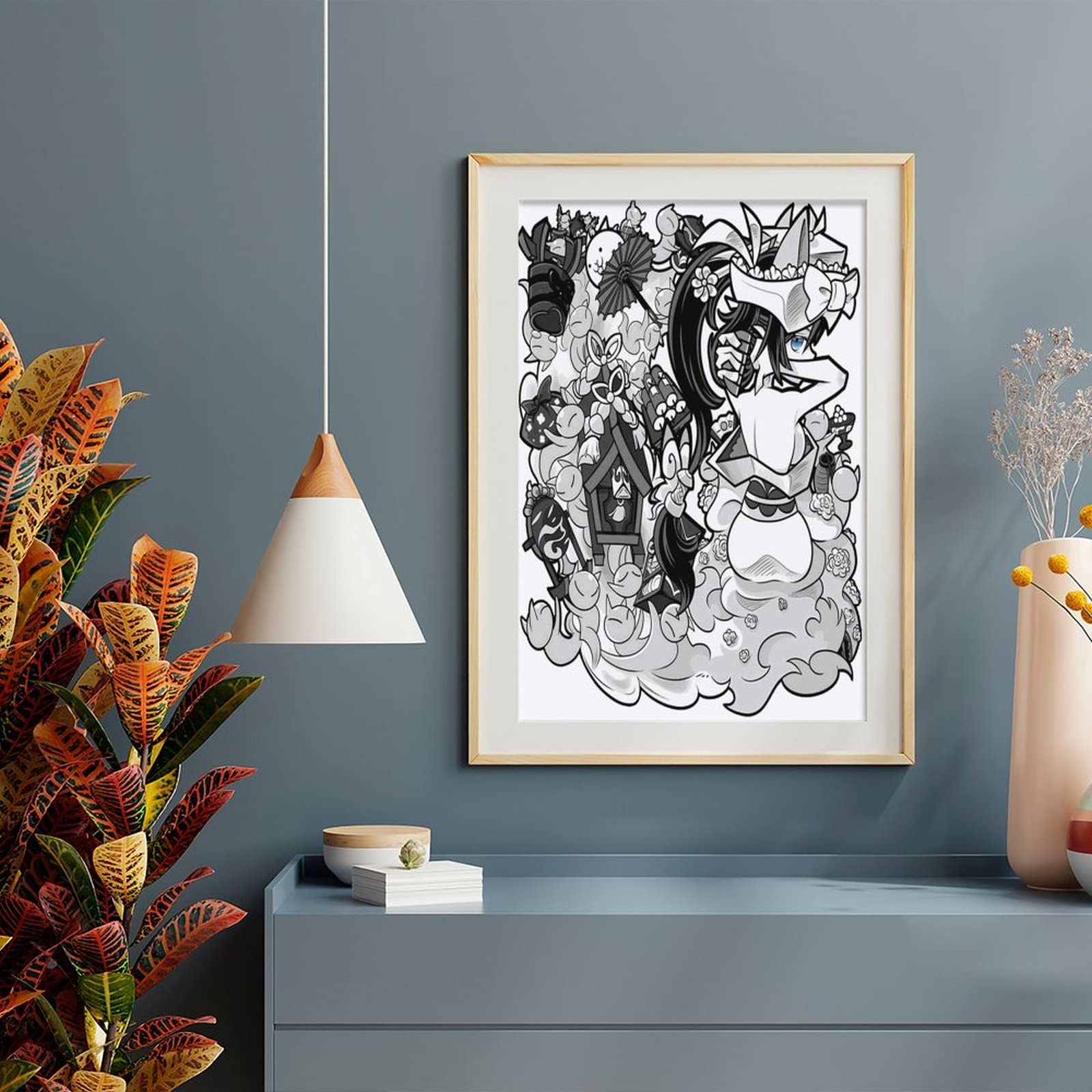 にゃん【大サイズ】絵画 Amazon.co.jp: 海外限定 ジャン＝ミシェル・バスキア Jean
