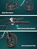 ENGWE Velo Electrique Homme 20 Pouces-vélo électrique 48V 13Ah Batterie, VTT Electrique Adulte Homme 7 Vitesses avec écran LCD, 25km/h avec Moteur 250w, autonomie jusqu'à 120km L20/L20 Boost - 8
