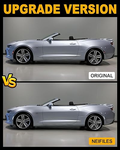 Miniatura 4 de NEIFILES Luces LED blancas con marcador lateral para Chevy Camaro 2016-2023, parachoques delantero y trasero, lámparas ahumadas, lente ahumada,