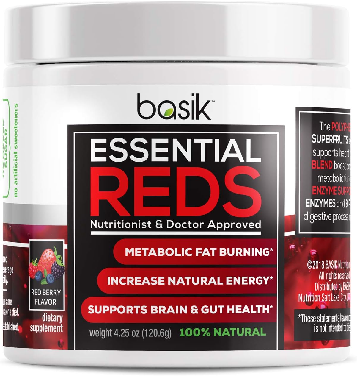 Basik Essential Reds Polyphenol Superfood Supplement