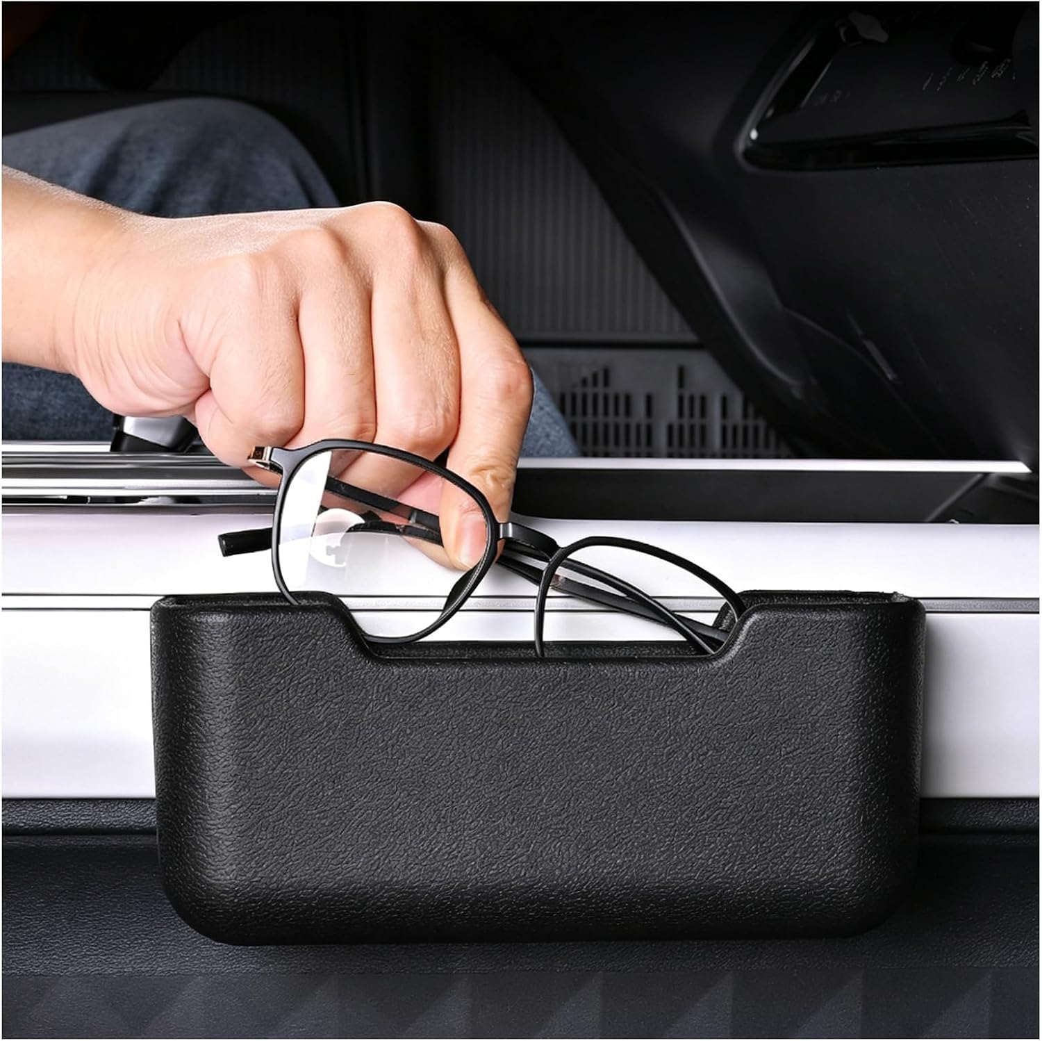 2026 New Car Seat Gap Filler Organizer,Multi-Functional Car Seat Side Pocket Organizer for Phone/Sunglasses/Keys,Universal Cars Storage Pocket with Cable Hole for SUV/Truck