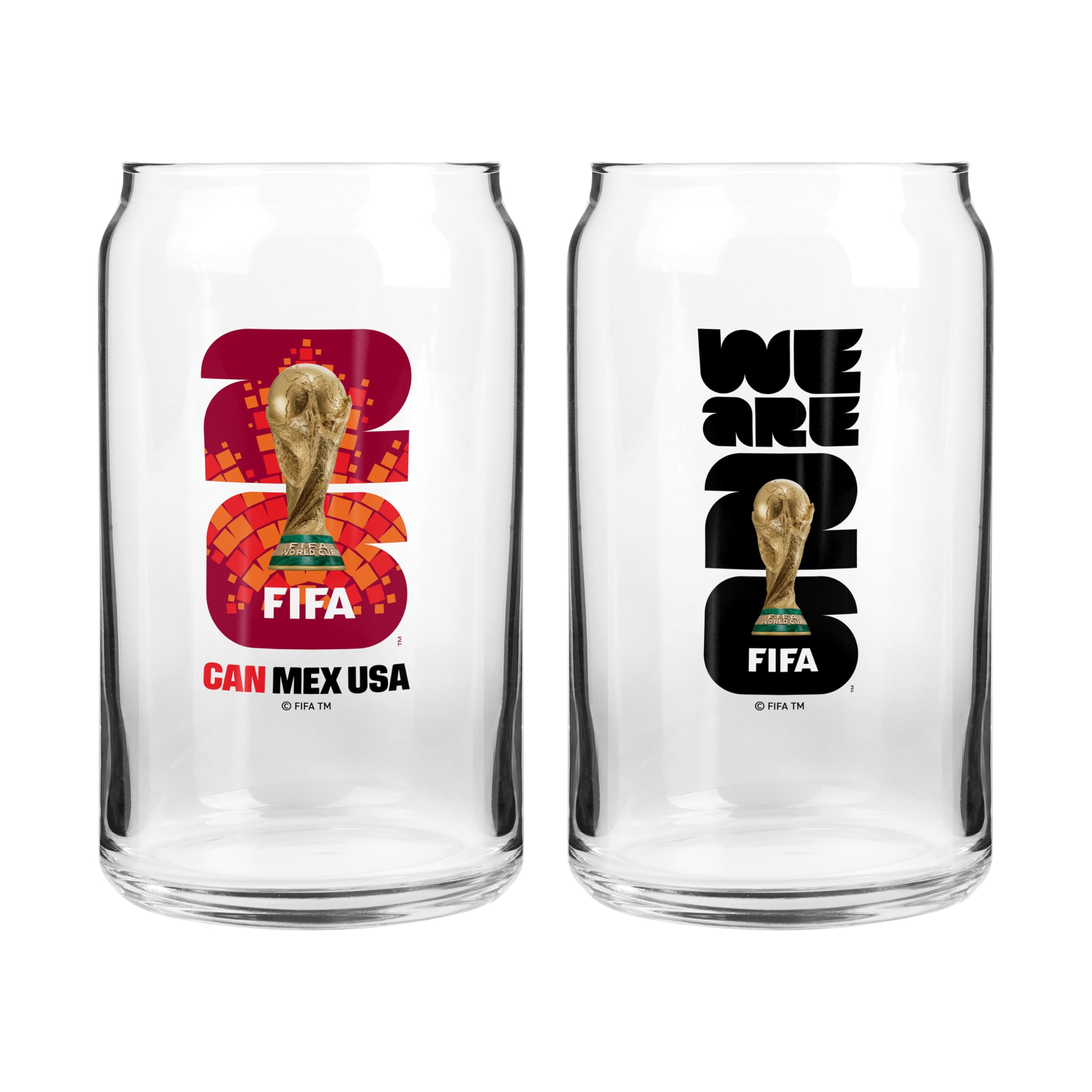 2026 FIFA World Cup Canada 16oz Can Glass Set – Official 2026 FIFA World Cup Canada 16oz Can Glass Set – Official