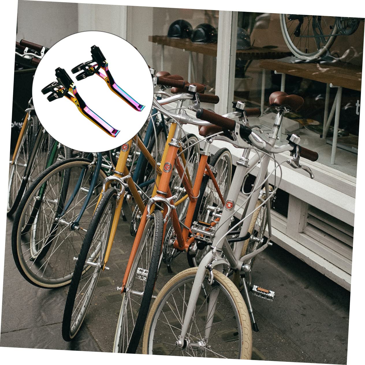 INOOMP Manetas De Freno Bicicleta Aleación De Aluminio Repuesto Para Carretera y