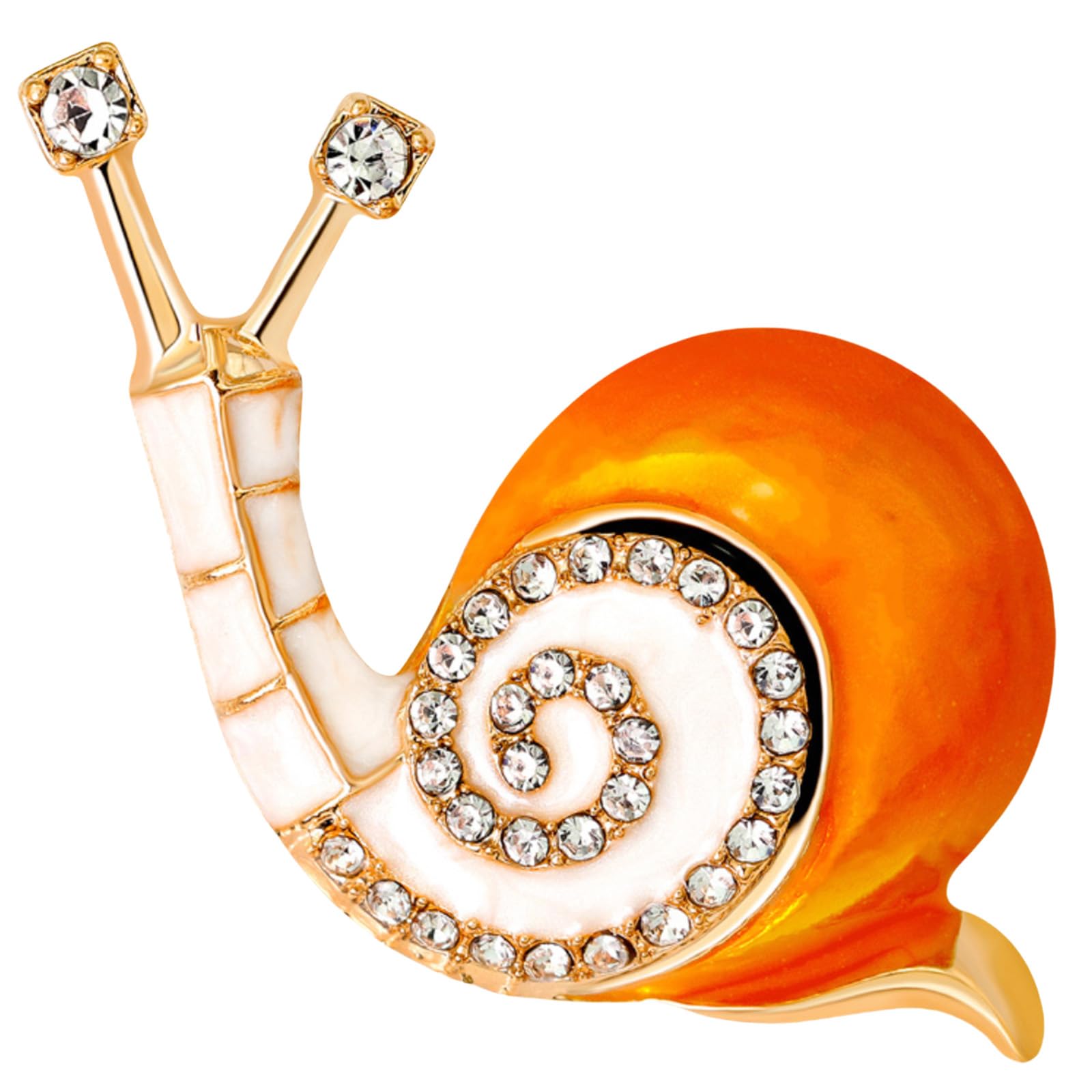 FAIRYGATE Gold Pin for Dress Brooch Crystal Pins Badge Enamel Lapel Brooches for Women Jewelry Decoration for Birthday Dating Party Anniversary UC31 — view 39
