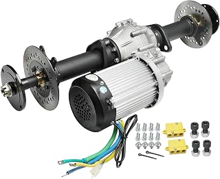 60V 2500W Brushless Differential Motor Kit with Dual Axles – 32" Rear Axle– High Torque 400Nm Gearbox for Electric Golf Cart, ATV, Buggy, Go Kart, Quad, Utility Vehicle