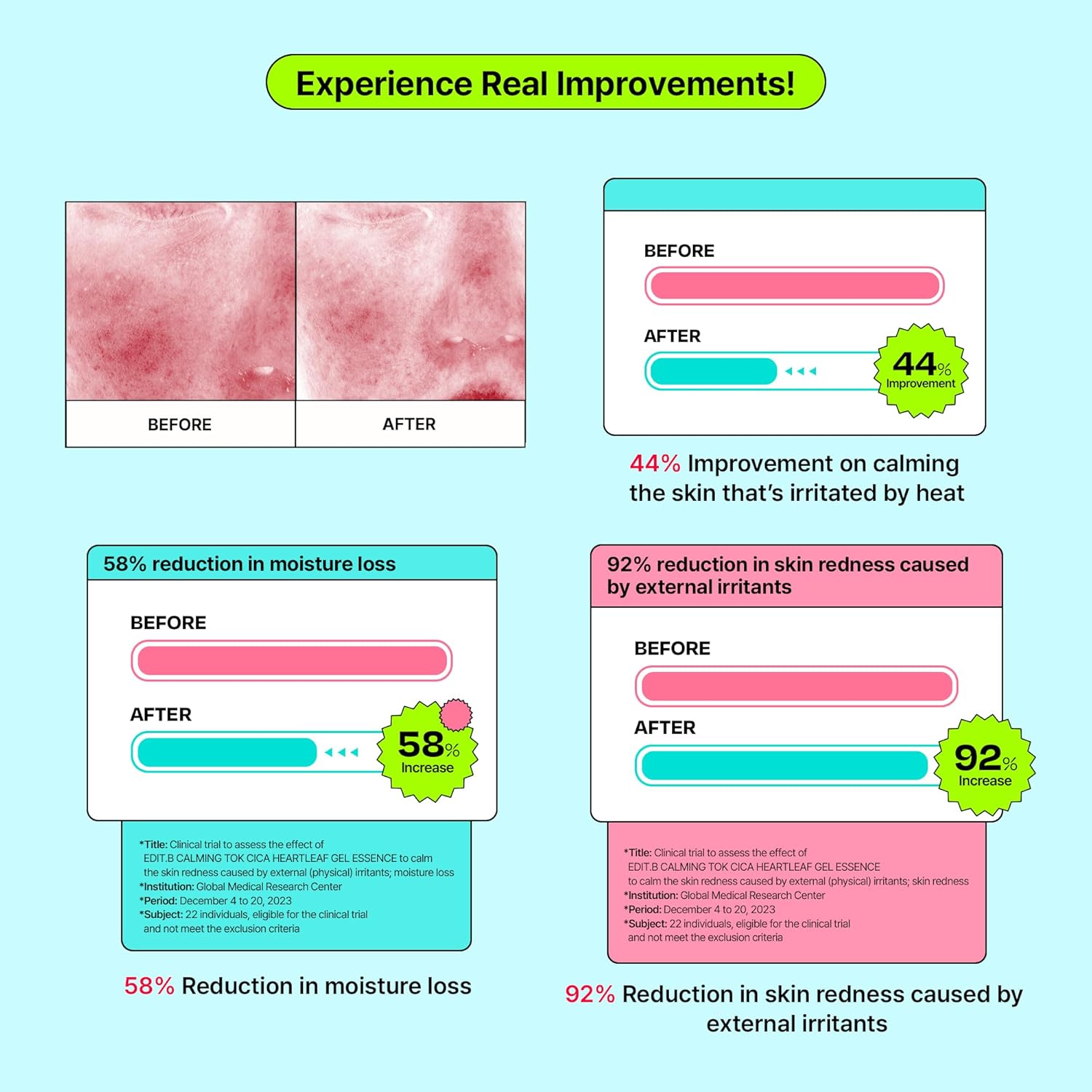 Calming Tok Cica Heartleaf Gel Essence, Cooling & Hydrating Facial Essence for Sensitive Skin, Lightweight Soothing & Relief Moisturizer, Korean Daily Skin Care (1.69 fl.oz / 50ml) - Image 4