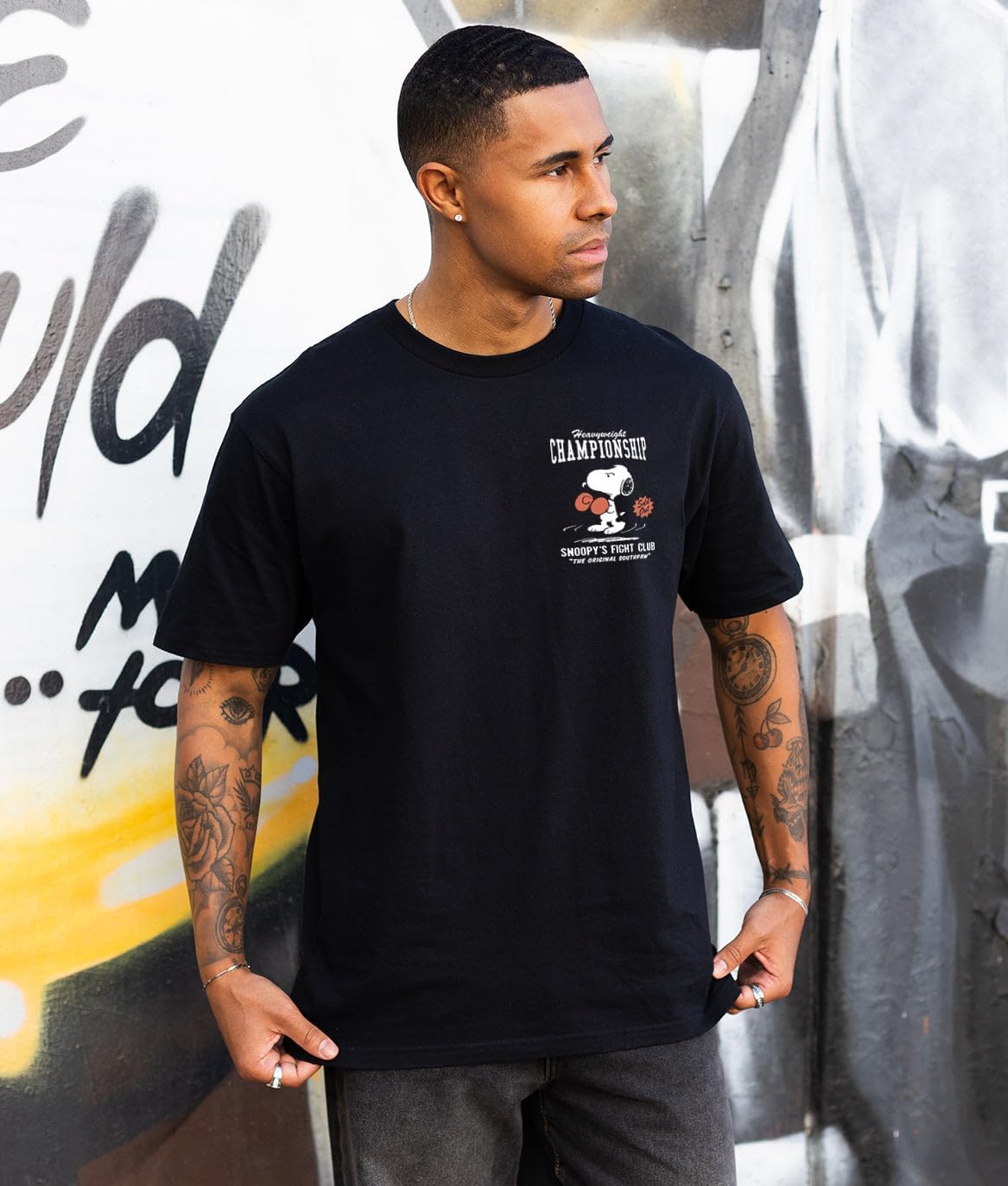 Riot Society Men's Short Sleeve Graphic and Embroidered Fashion T-Shirt image 2